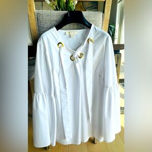 Chic Michael Kors White Cotton Top